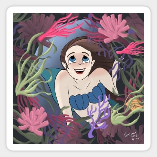 Mermaid Cavern Curiosity Sticker